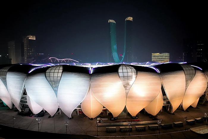 場館外墻亮化顏值爆表的背后藏著什么黑科技？