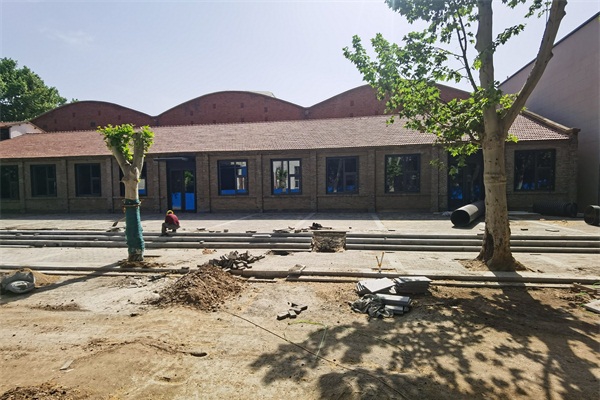 鄭煤機(jī)集團(tuán)1985芝麻街樹(shù)木亮化工程施工前